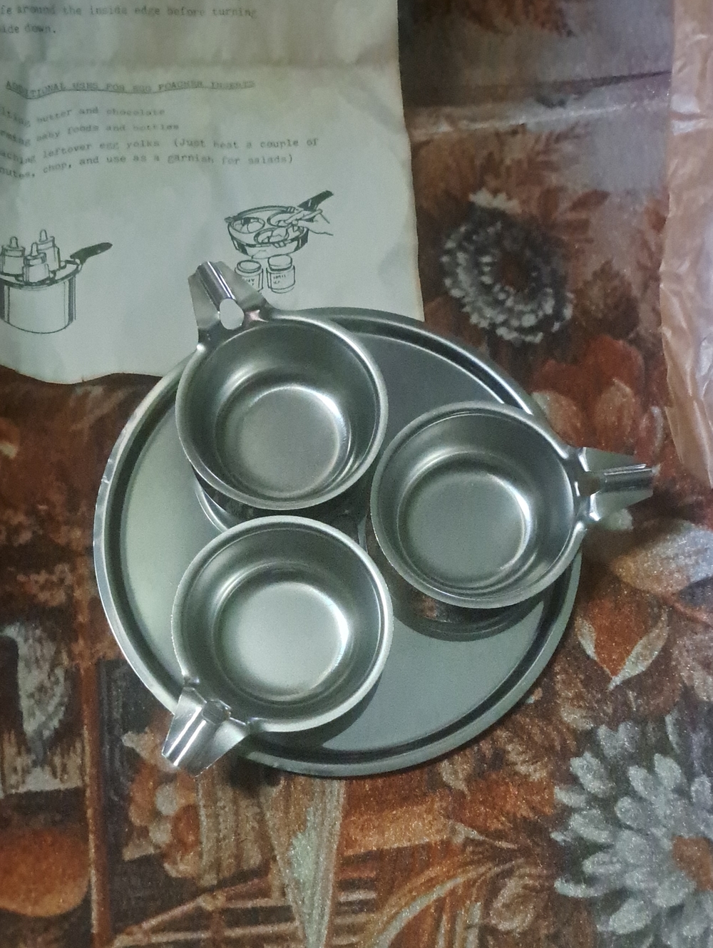 NWOT Vintage EKCO Egg Poacher Inserts